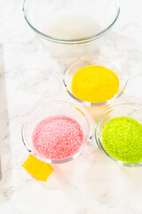 Container Filled with Flower Cookies