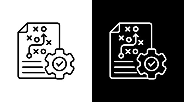 Plan With Icon Set Design