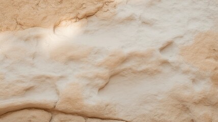 Close up of textured beige and white natural stone or rock surface