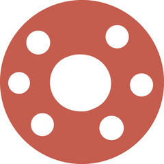 wheel design for various use worldwide vector silhouette style on white back