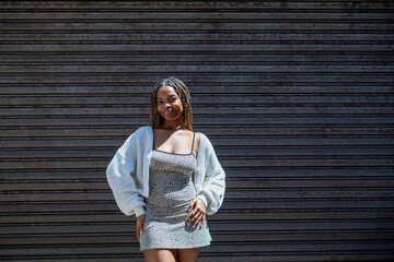 Portrait of confident young woman