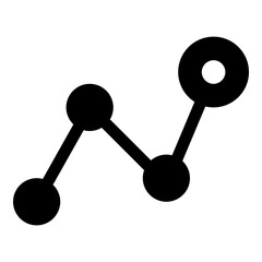 Timeline chart icon for planning and progress