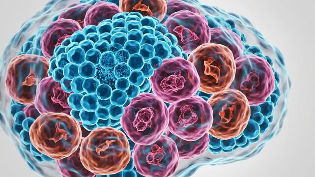Microscopic View of Parathyroid Chief and Oxyphil Cells