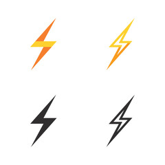Bold Lightning Power Logo Showcasing Dynamic Thunderbolt Shape for Energetic Company Branding