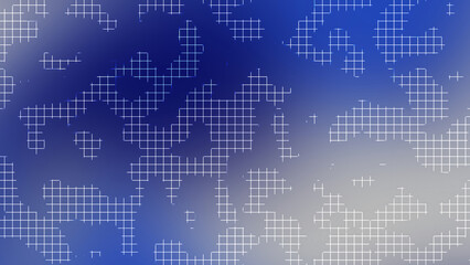 Blue Silver Gradient Geometric Grid Pattern Abstract Background