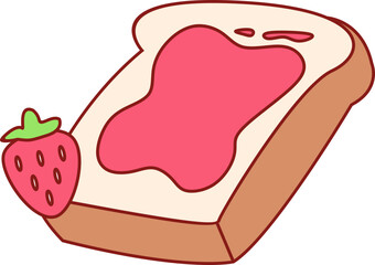 Cute Strawberry Food Element