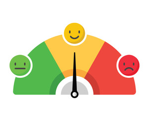 Minimalist Performance Meter Vector Illustration Modern Score & Metric Indicator Graphic