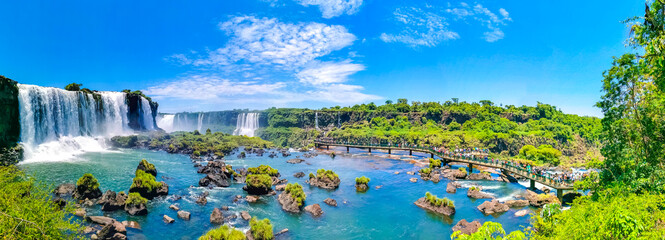 Foz do Iguacu Iguazu Falls waterfall fall waterfalls Argentina Brazil.