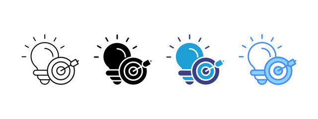 Solution icon set multiple style collection