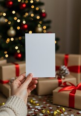 Obraz premium Warm Wishes: A Christmas Card Message