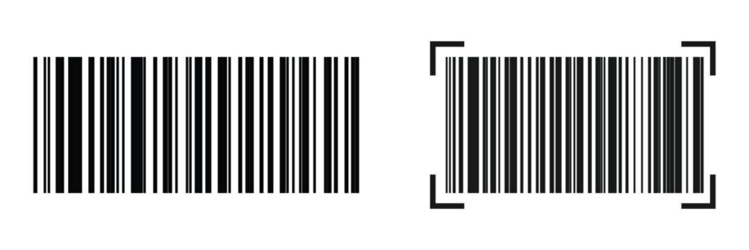 Barcode icon. Classic linear code icon used for representing data encoding, scanning, and product recognition across multiple commercial platforms.