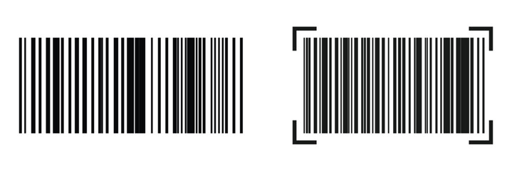 Barcode icon set. Barcode icon ideal for e-commerce catalogs, order tracking, product details, and digital retail system dashboards.