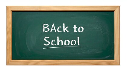 A chalkboard with "Back to School" written in chalk, framed with wood