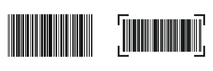 Bar code. Barcode illustration. Editable color.  Isolated on white background. Vector illustration. EPS 10