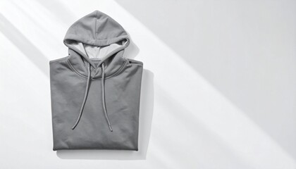 Cozy Comfort A Grey Pullover Hoodie in Soft Light