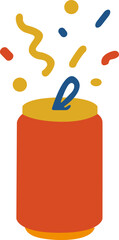 Illustration of Popping Party Cracker