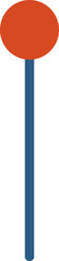 Minimalist Lollipop Illustration on Black Background