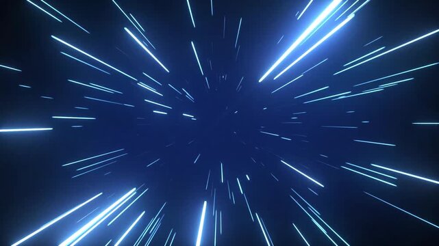 Light tunnel creates a time tunnel effect by moving light across a black background to one side, allowing for instant teleportation. Can be used as a transition effect. Looping teleportation tunnel.