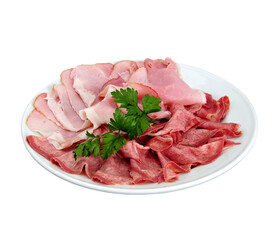 raw beef meat sliced pieces