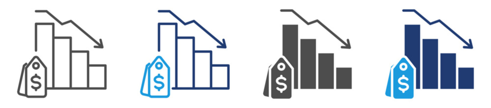 deflation icon sheet multiple style