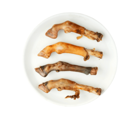 mutton paya leg pieces on a plate