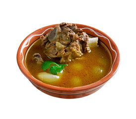 mutton soup with leg pieces