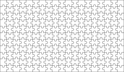 Puzzle pieces background. Jigsaw puzzle background with pieces. Flat style