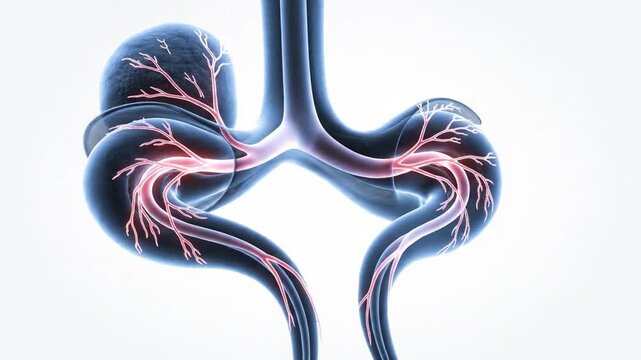 Detailed 3D Animation of Female Genital Anatomy: Clitoris, Glans, Body, Crura, and Nerves