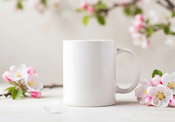 Spring Blooms & a Blank Canvas: Mug Mockup