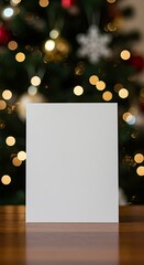 Warm Wishes: Blank Card, Festive Lights
