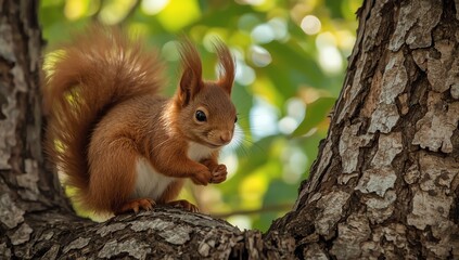 squirrel on a tree