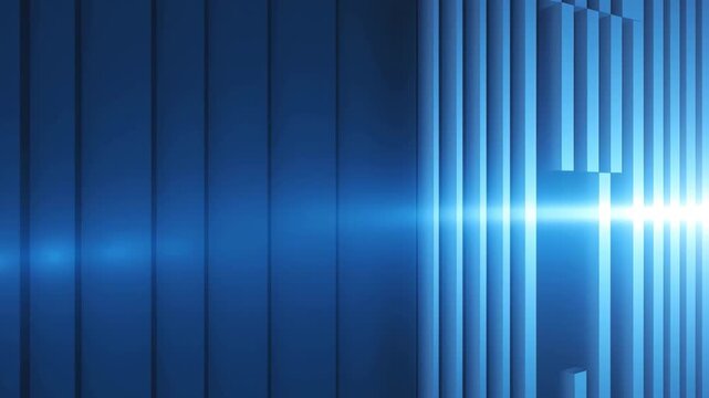 Abstract Blue Geometric Background with Light Streaks pattern