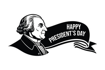 Happy Presidents Day Vector Design Patriotic USA Holiday Illustration