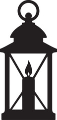 Decorative candelabra lantern illustration with floral accents
