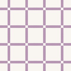 Naklejka premium Seamless purple and white geometric square pattern background