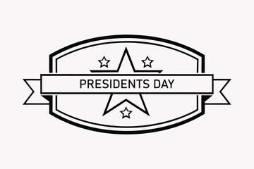 Patriotic Presidents Day Vector Design Illustration