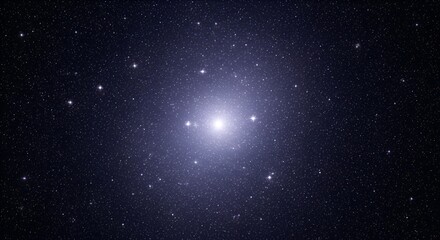 A Majestic View of a Star Cluster Shines Brightly in the Vast Expanse of Space