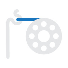 Spool Pin Vector Flat Icon Design