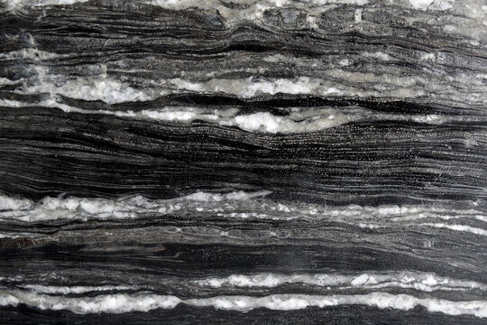 elegance black marble texture with horizontal white and grey wavy veins