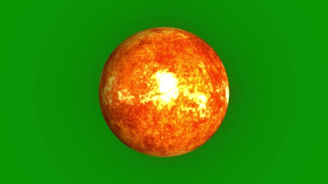 An image of the sun on green screen and a background orange ball animated chromakey background colorful depth creative scene frame design gesture composition emotion backgrounds expression