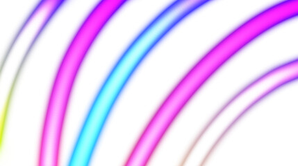 Abstract glowing neon light streak rays wavy retro shaped PNG overlay. Neon glowing multicolour gradient shape wave flow curved lines futuristic concept. Light leaks and beams overlay PNG 