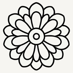 abstract flower vector illustration