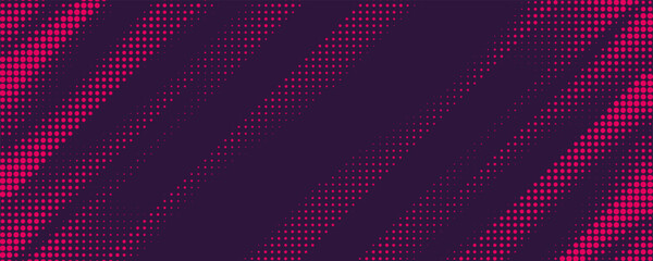 Halftone dots red and blue color pattern gradient grunge texture background