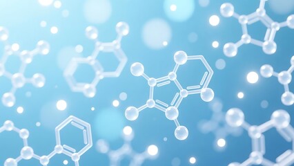 Molecule structure background science chemistry medical research innovation technology design concept art