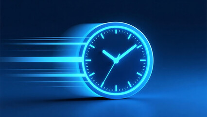 Fast time clock speed technology concept deadline urgency time management efficiency productivity future tech