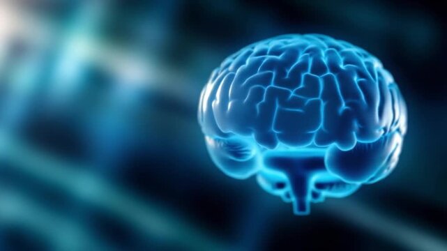 Mind's Blueprint: An illuminating visualization of the human brain, radiating with a soft glow, symbolizing intellect and the vast expanse of thought.