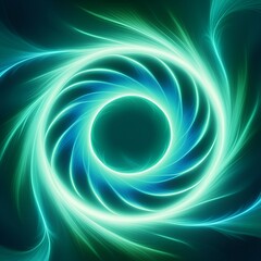 Stunning turquoise energy vortex for dynamic presentations or futuristic backgrounds, radiating power and innovation, ideal for technology and science themes