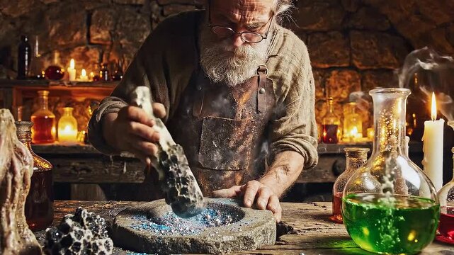 Ancient Alchemist Grinding Elixir 4K