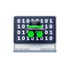 Cyber Hacker 3D Icon