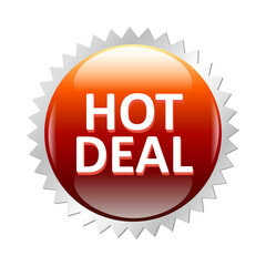 Hot Deal Special Offer Sticker Badge.
